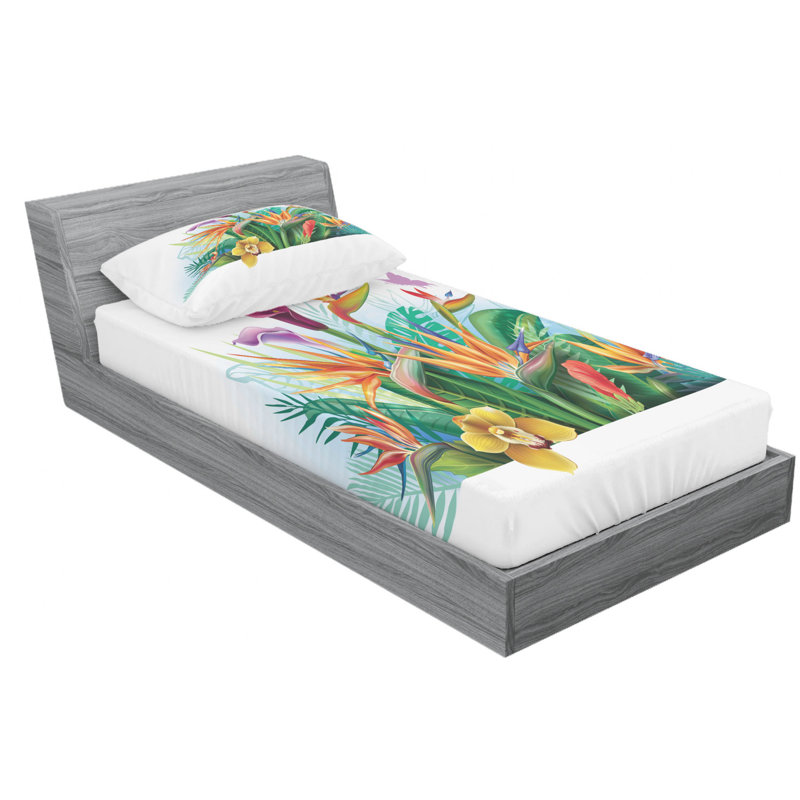 Microfiber Sheet Set, Twin Sheet Set + Fitted Sheet + 1 Pillowcase
