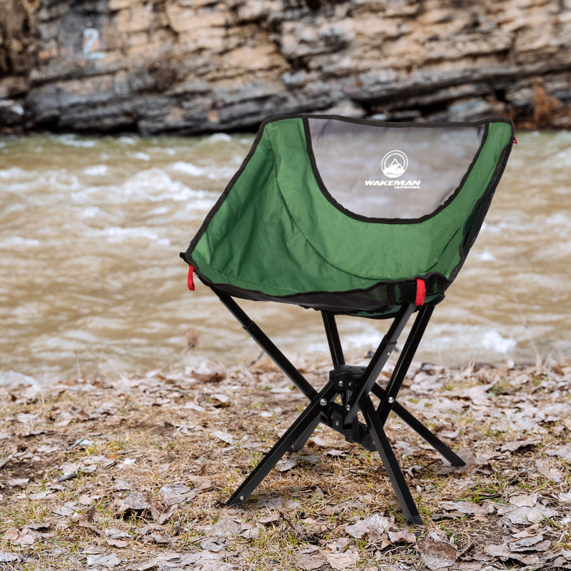Chaise de camping portative Wakeman - Chaise compacte et pliable - Chaise légère avec sac de transport