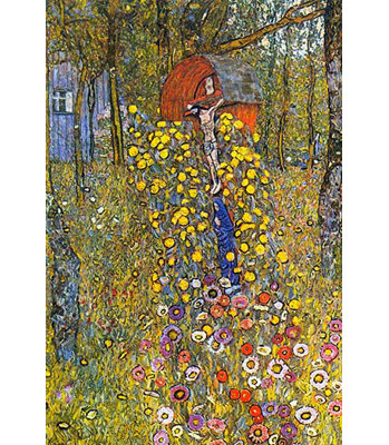 «Farmers Garden with Crucifix» par Gustav Klimt - reproduction
