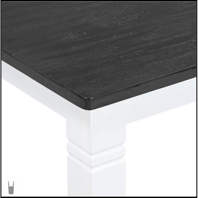 Ensemble de table de salle à manger en bois 6 pièces avec banc rembourré pour des réunions de famille confortables et élégantes