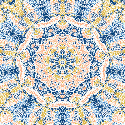 " Pointillism Mandala "