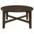 Dark Brown Round Solid Wood Coffee Table