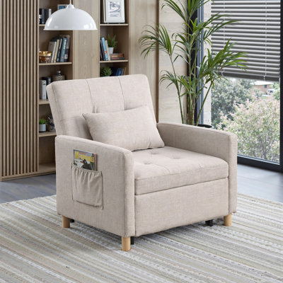 3-In-1 Adjustable Backrest Telescopic Sofa Bed