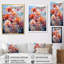Oeillets représentation acrylique multicolore III - décoration murale florale et botanique-2097446482-2097446484
