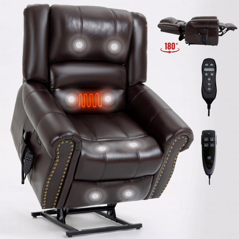 Fauteuil inclinable électrique Power Lift, Brun