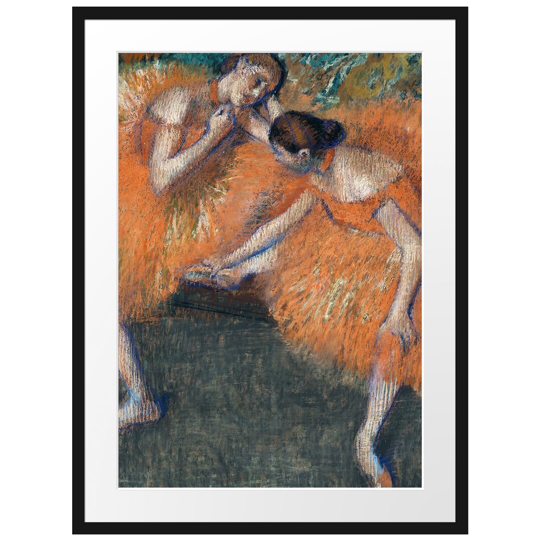 Gerahmter Grafikdruck Two Dancers von Edgar Degas