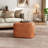 Upholstered Square PU Leather Ottoman
