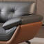 Canapé modulaire gris en cuir véritable-300324790