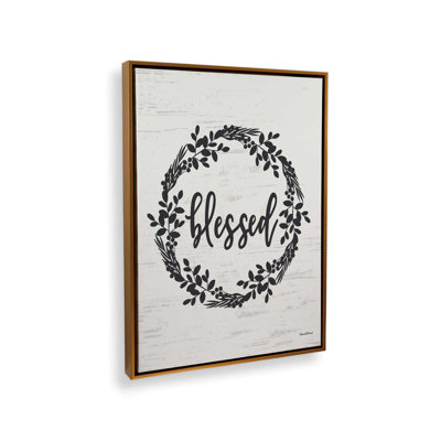 Blessed Wreath by Lettered & Lined Art Print