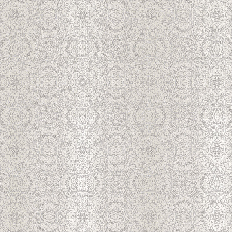 Rouleau de papier peint à rayures damassées de L 32,7 pi x l 20,5 po Peoria, Gris