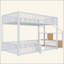 bunk bed with storage ladder