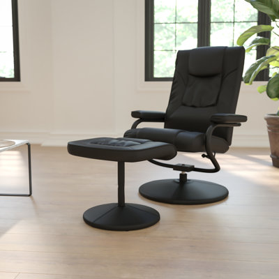 Casey-Jane Contemporary Multi-Position Padded Recliner with Ottoman