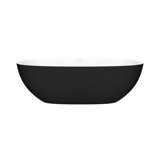 Barcelona 66.875" x 31.75" Freestanding Soaking Volcanic Limestone™ Bathtub