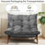Fauteuil de salon ajustable, fauteuil lounge 3 positions, dossier réglable, fauteuil d'appoint capitonné-387332855