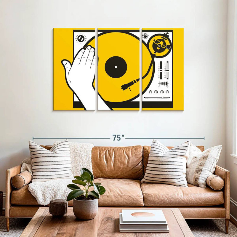Abarca DJ Vinyl Scratch, 36" H x 57" W