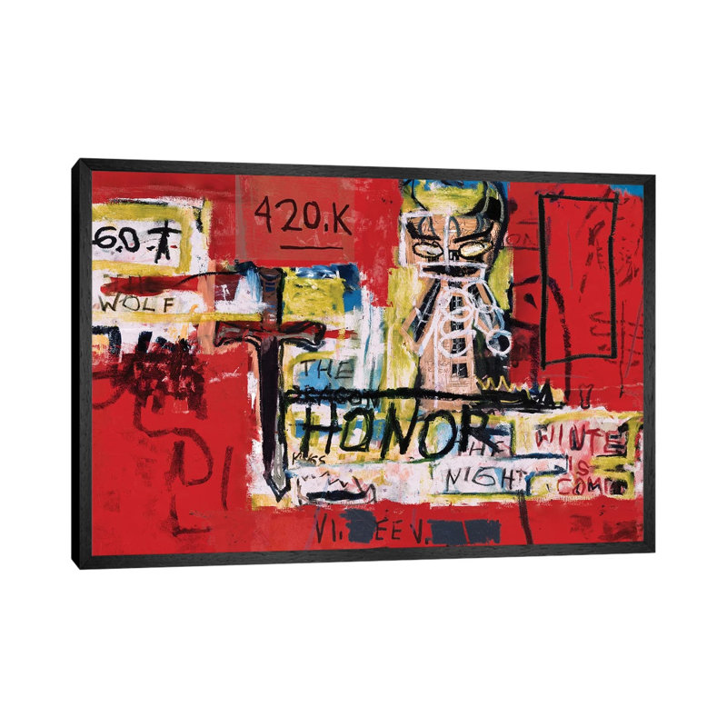 Honor by PinkPankPunk - Print on Canvas, Black Framed, 101.6 cm H x 66.04 cm W