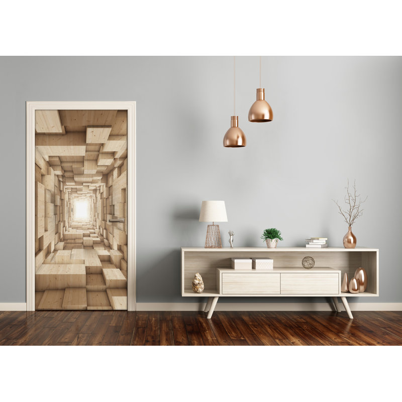 Abstract Wall Door Decal
