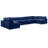 Ivanne Velvet U-Shaped Sectional Reversible-87141527