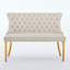 Banc en velours pour causeuse double