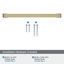 Poignée de meuble Blackrock 8 pouces (203 mm) d'entraxe, couleur champagne doré-26340473-109024897