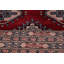 Tapis beige / rouge / bleu en laine noué à la main à motif géométrique 9 pi 2 po x 11 pi 6 po Abril