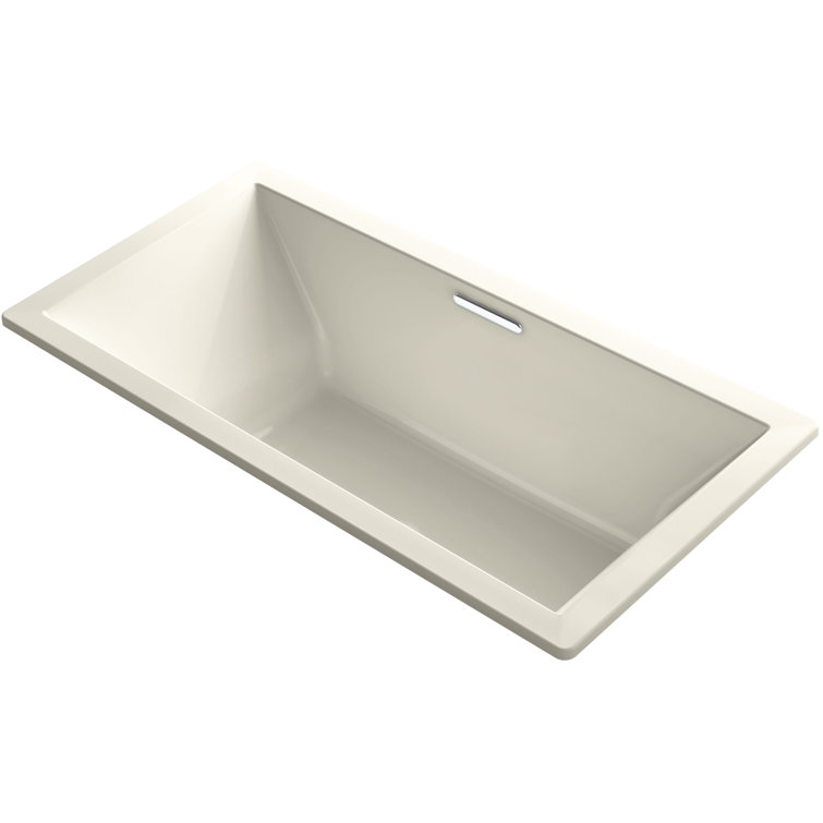 Underscore® 72" x 36" Drop In Soaking Acrylic Bathtub