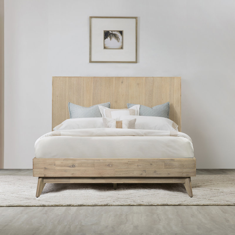 Byer Bed, Queen, Grey Sandblast Summer, Solid Wood