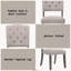 Ensemble de 2 chaises d'appoint en lin beige et chêne gris vieilli-1738227227