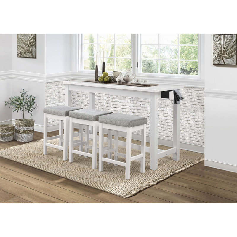 3 - Person Dining Set, White