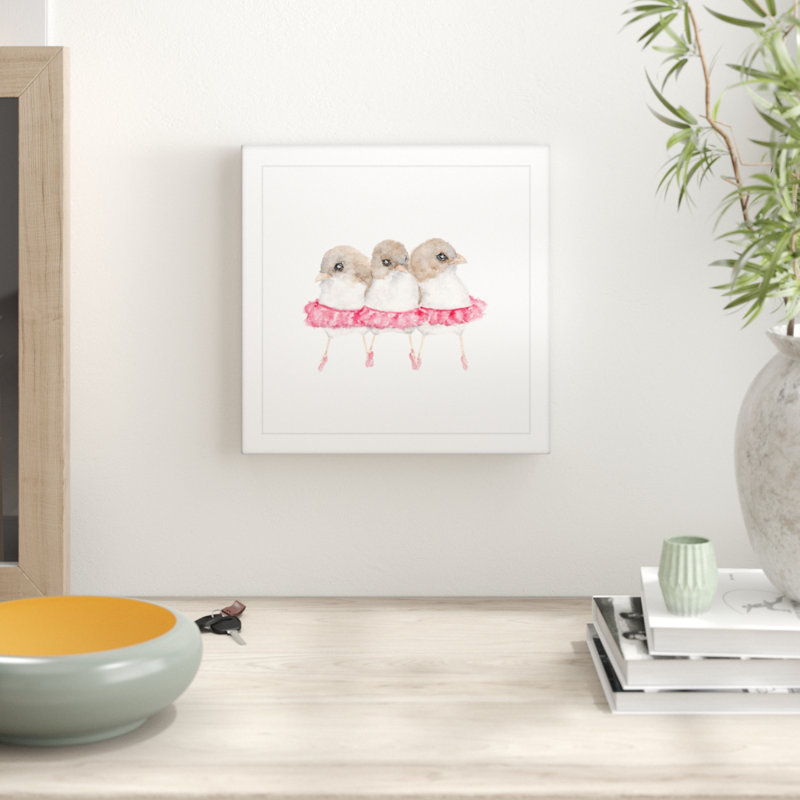 Thimble Sparrow - Single Picture Frame Print, 41cm H x 41cm W x 3.81cm D