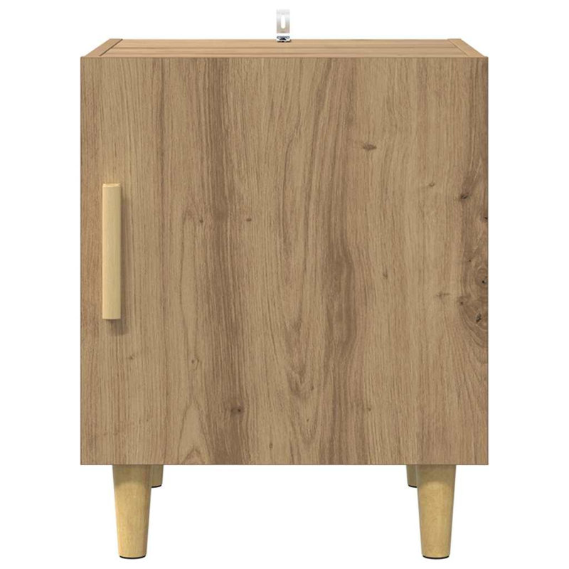 40cm W Manufactured Wood Bedside Table, Artisan Oak