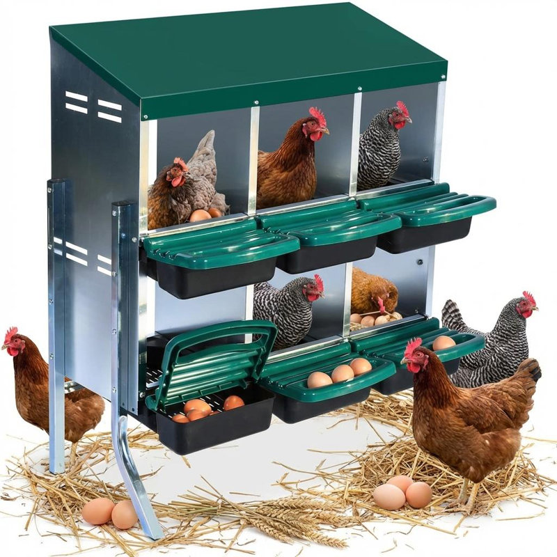 Nesting Boxes, 95cm H x 81cm W x 52cm D, Green