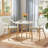 Altesa All Weather Indoor/Outdoor Commercial Patio Dining Sets With Rattan Round Table And Armrest Stacking Chairs-818251965-818251967