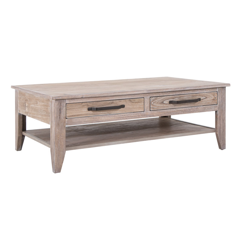 Table basse 4 tiroirs, 1 tablette