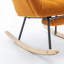 Chaise berçante en tissu avec repose-pieds Teddy-1243860952