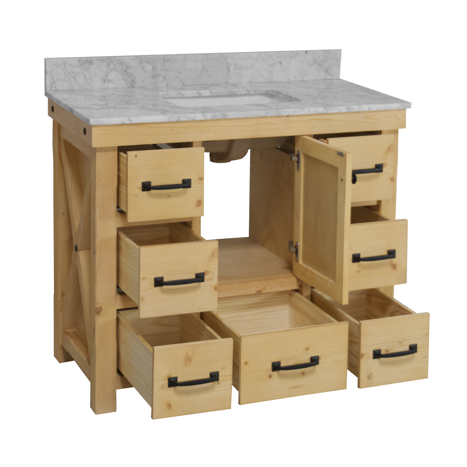 Galvan 42'' Single Bathroom Vanity, Drift Wood