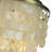 Eby 4-light 70'' Modern Coastal Aged Brass Natural Capiz Shell Tiered Floor Lamp With Black Marble Base Glam For Girls Room Living Room Dining Room