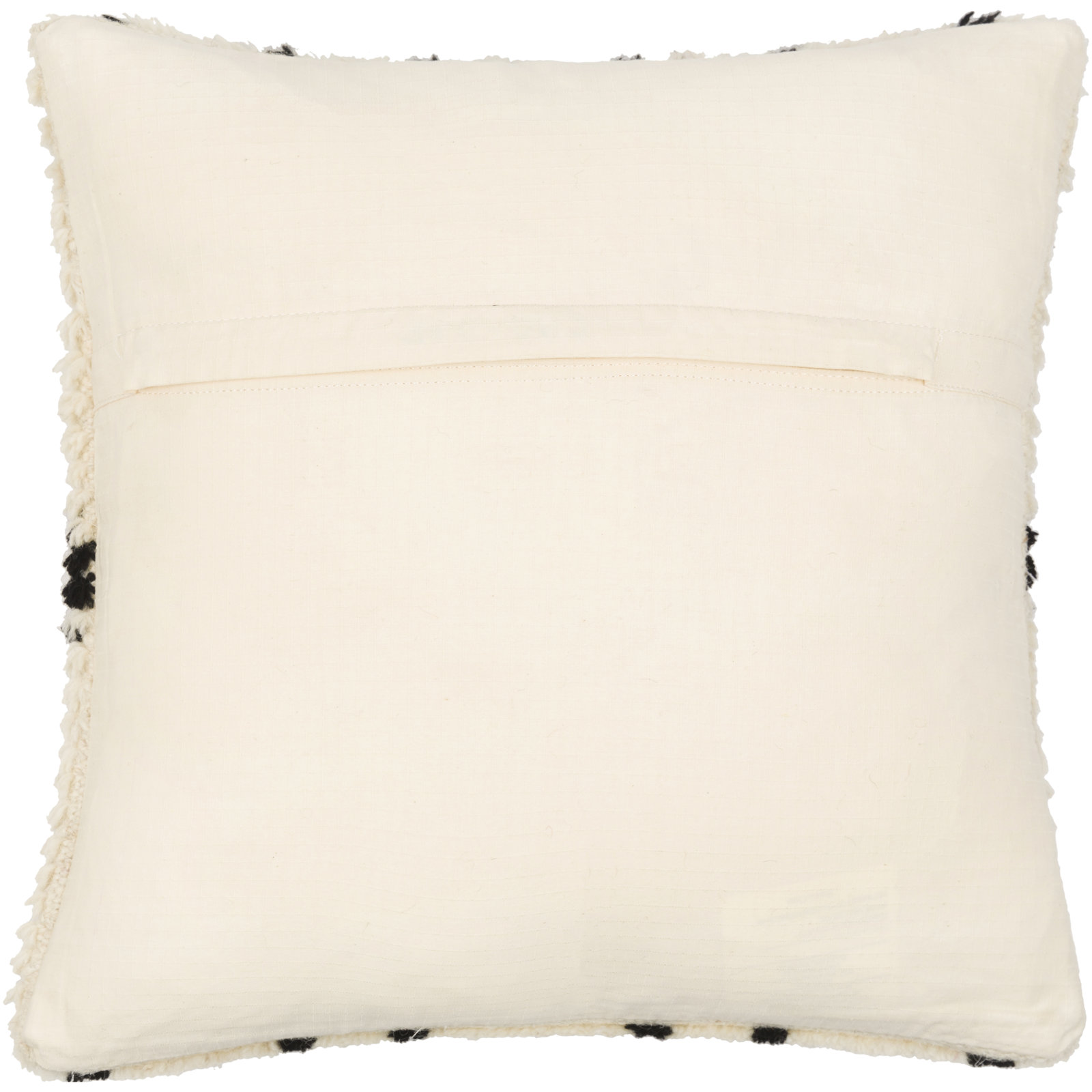 Cyan Geometric Wool Pillow Cover, 18" H x 18" W, Down