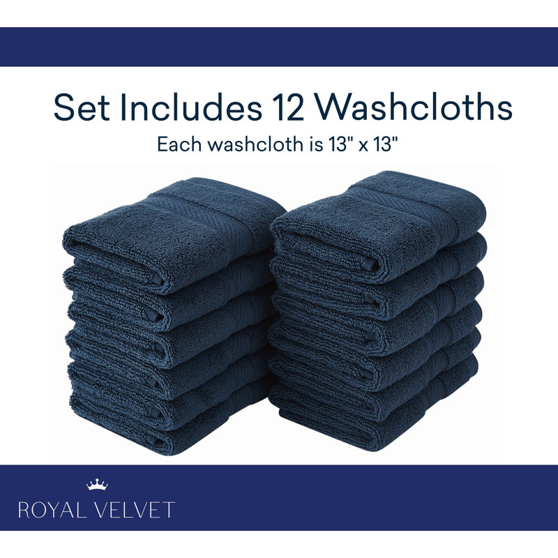  Ensembles de serviettes Regal, Blanc, Essuie-mains - paquet de 6