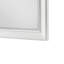 Miroir de commode Lyni, cadre traditionnel, bois blanc, rectangulaire 37 x 44