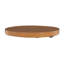 Table de bout ronde Izon, design moderne, métal brun noir 22 pouces