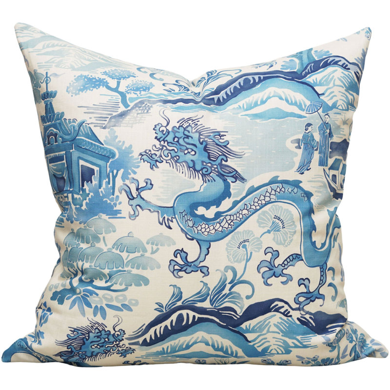 Gardens Of Chinoise Pillow Cover, Pink, 24" H x 24" W