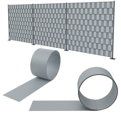 Hard PVC Privacy Screen Strips for Double Bar Fences, Wind Protection, Weatherproof, Easy to Install, Privacy Screen Fence Film Opaque for Garden Fence, Balcony