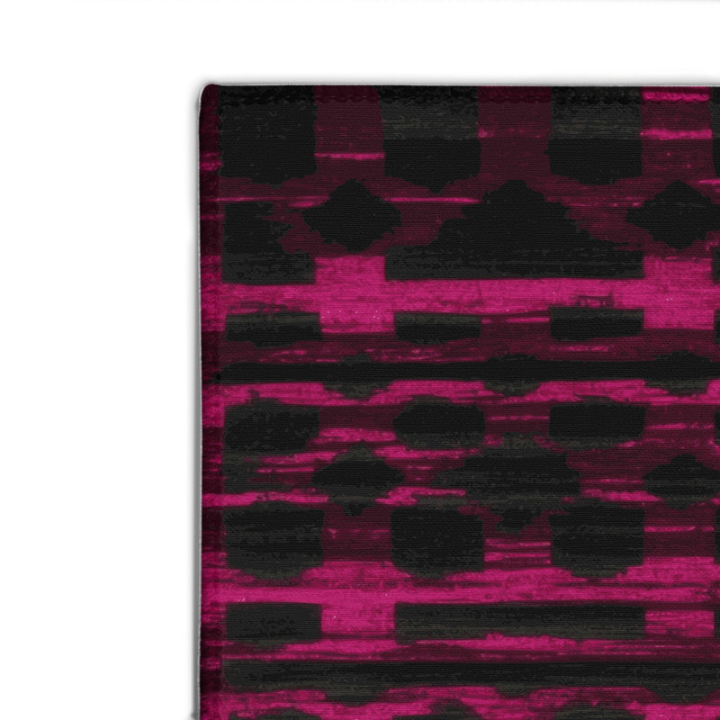 Tapis noir intérieur et extérieur Trellis, Rectangulaire 2 pi x 3 pi