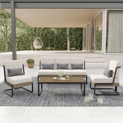 Bricelynn 4 Piece Sofa Seating Group with Cushions