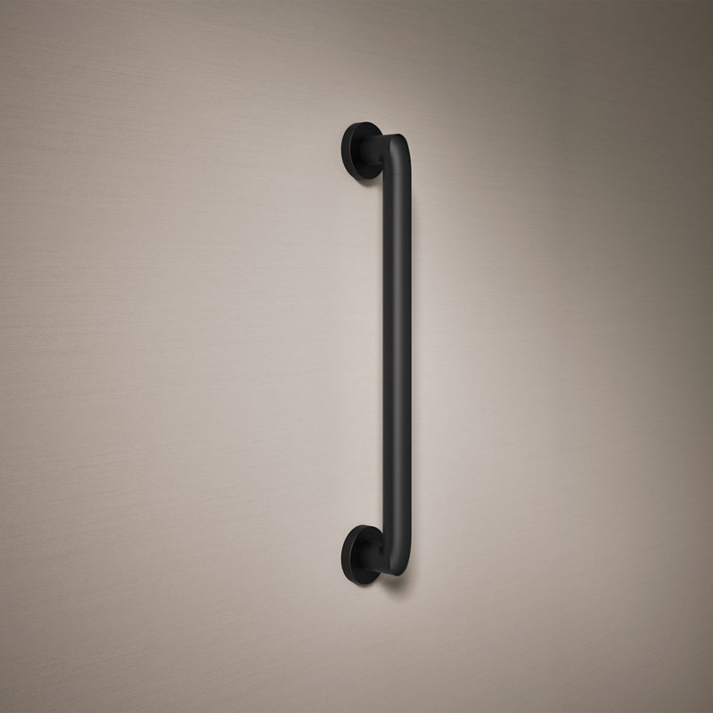 Kumin Grab Bar, Matte Black, 18" W