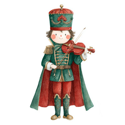 Casse-noisette violoniste, art mural sur toile