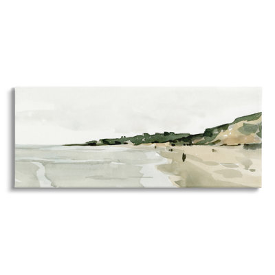 " Summer Coast Distant Beach Shore " by Emma Caroline Painting Print