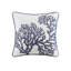 Literie réversible 4 pièces bleu marine - coton avec corail brodé, courtepointe rembourrée double / grand, rembourrage, facile à nettoyer-128860108-128860107