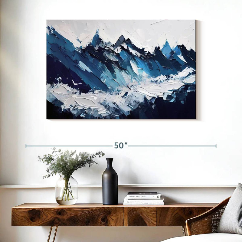 Avery Abstract Blue Mountains, 26" H x 39" W